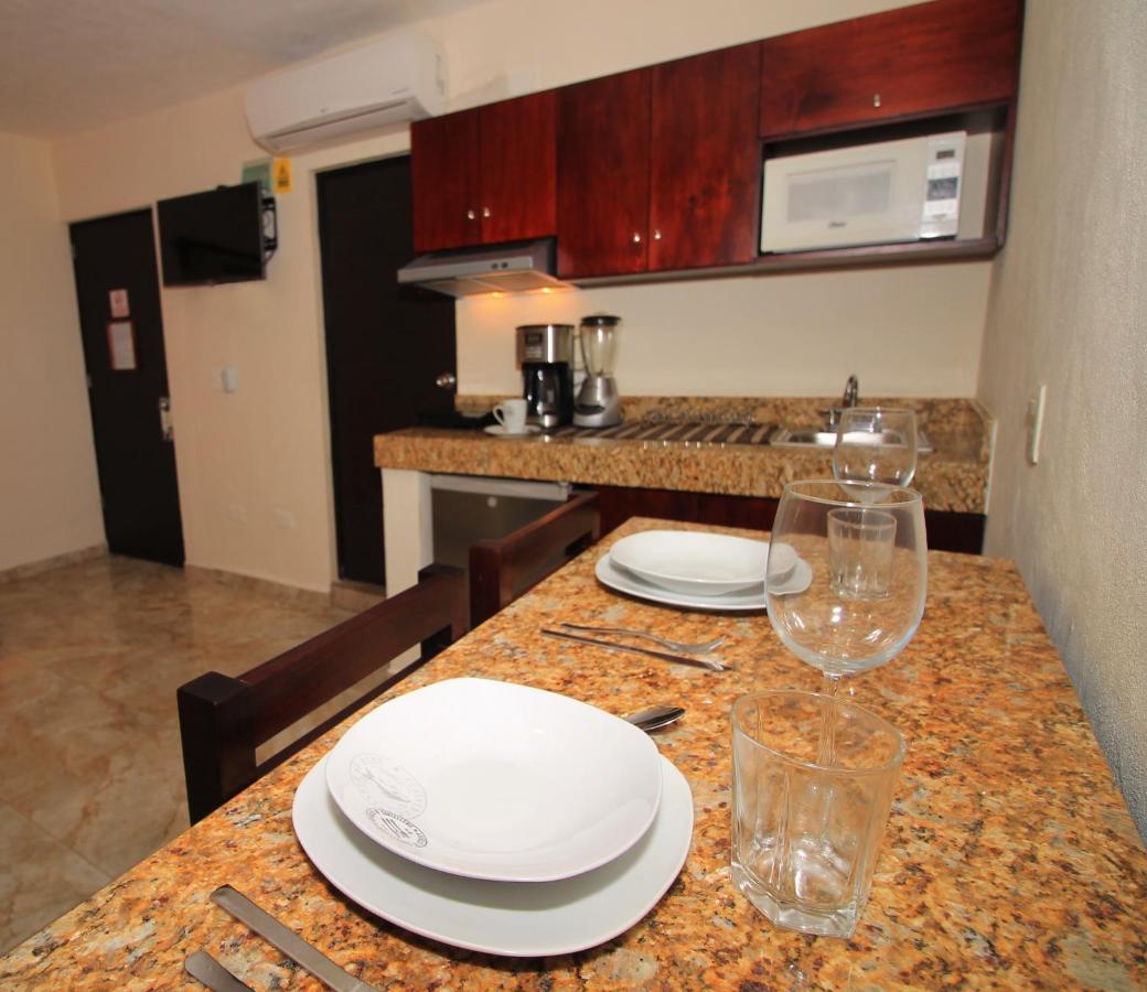 Papagayo Hotel Boutique Playa del Carmen Zewnętrze zdjęcie Kitchenette