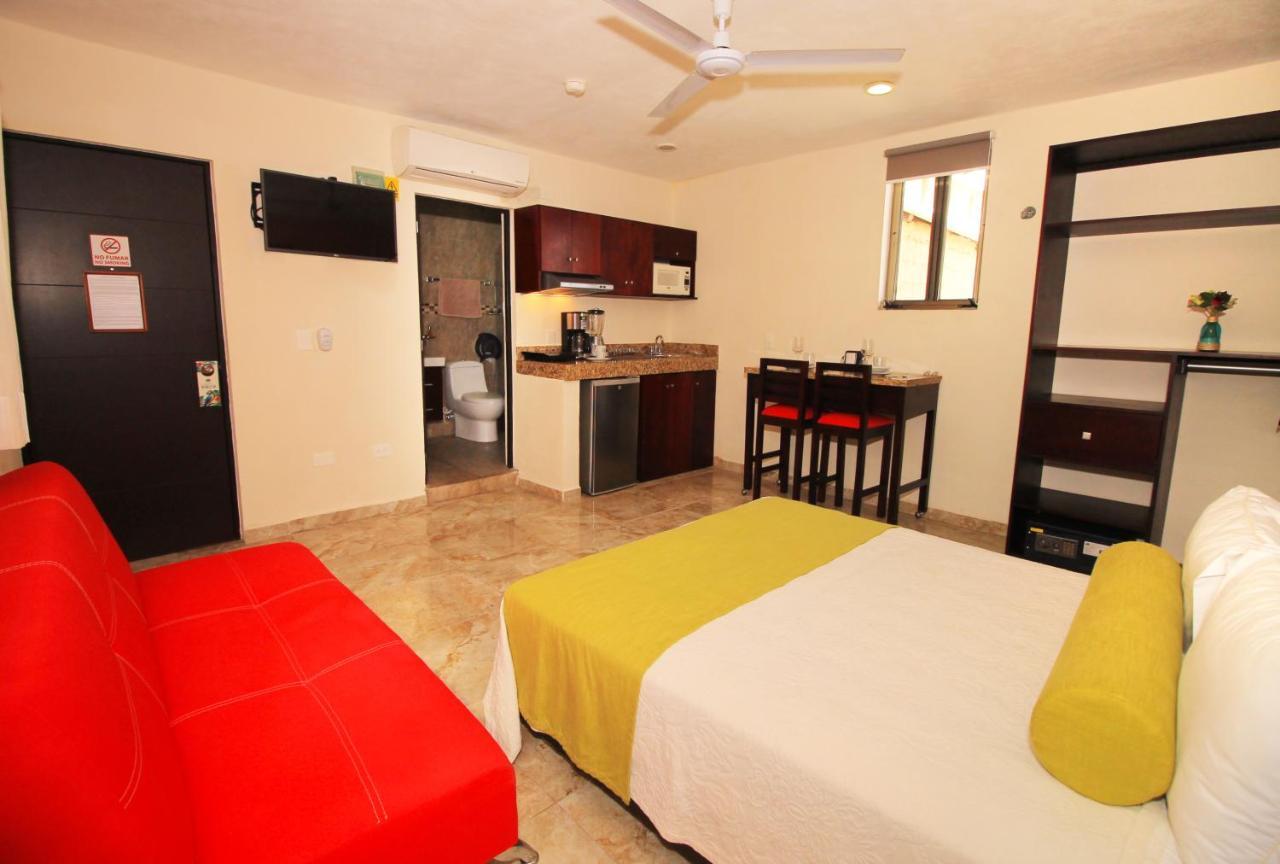 Papagayo Hotel Boutique Playa del Carmen Zewnętrze zdjęcie A studio apartment